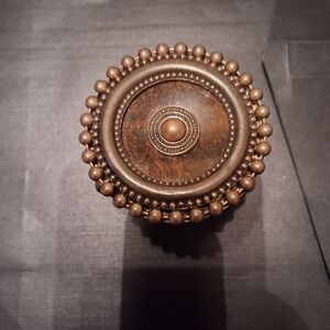 Artisan Antique Brass Stone Cuff Bracelet